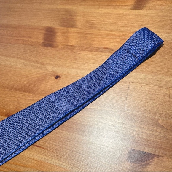 ETON Men's Geometric 100% Silk Tie Blue Purple Career to Cocktails Rich Luster - Picture 7 of 13